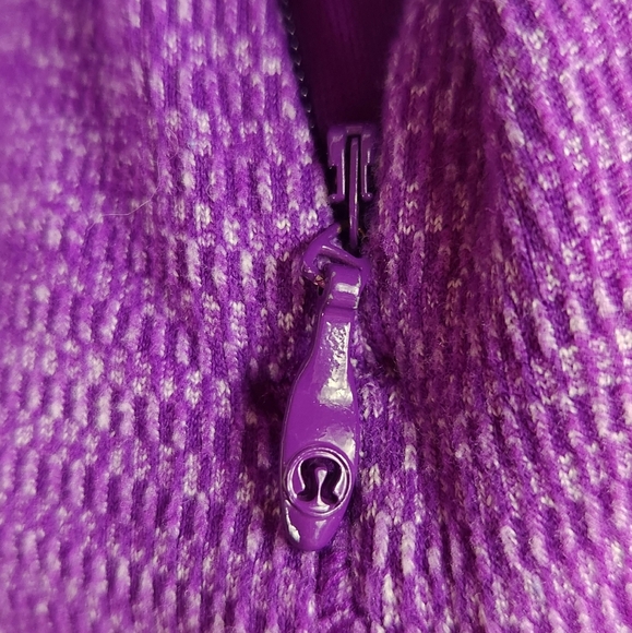 Lululemon Runderful Slim Fit 1/2 Zip Running Pullover Purple Tender Violet 8 - Picture 14 of 16